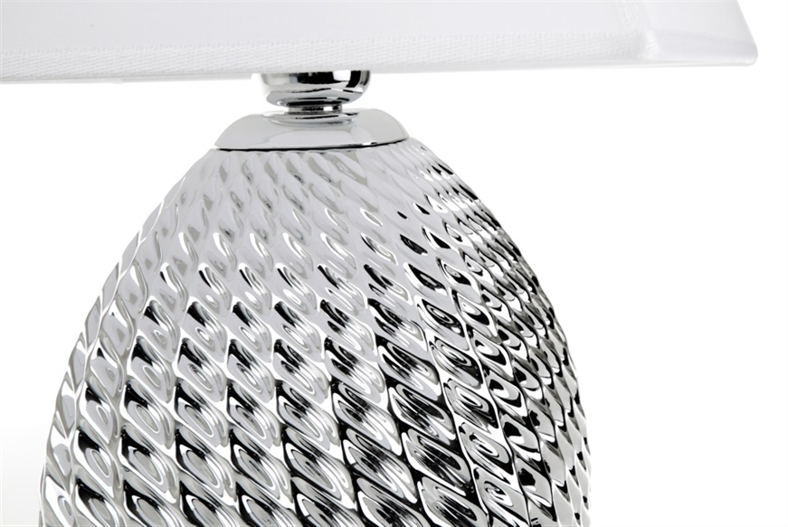 Lampada Twist argento bilaminato Selezione Zanolli