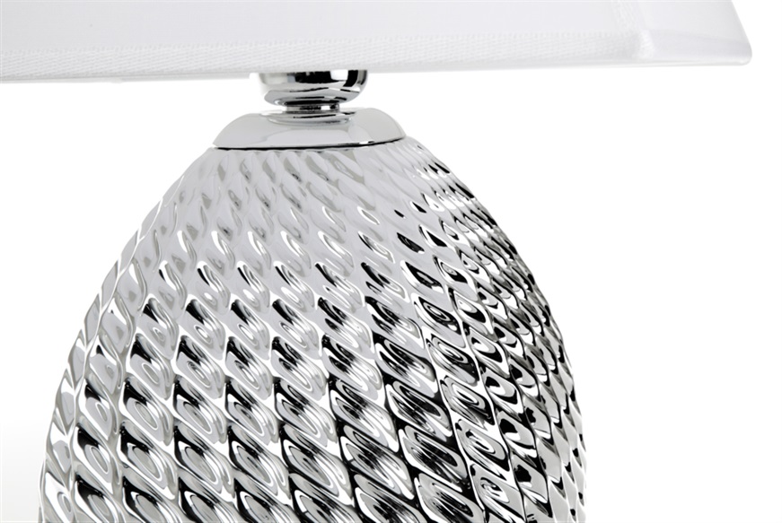 Lamp Twist bilaminated Silver Selezione Zanolli