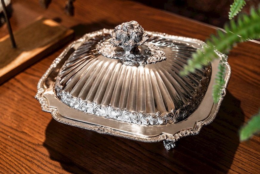 Oven pan silver with lid Selezione Zanolli