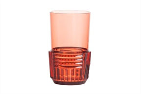 Bicchiere Trama colore rosato
