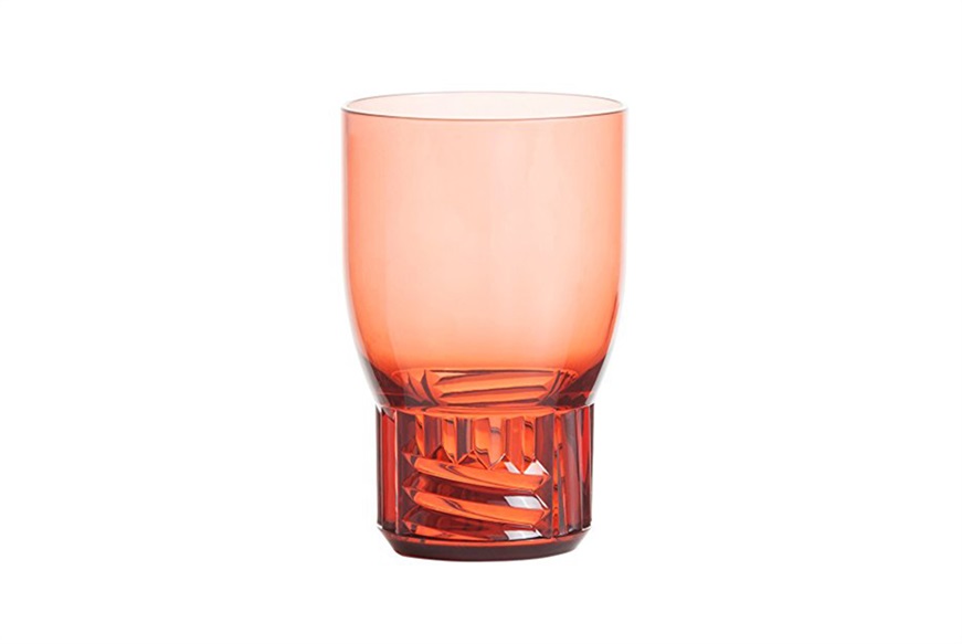 Water glass Trama pink Kartell