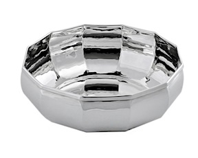 Ciotola ottagonale silver plated Selezione Zanolli