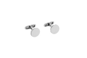 Round cufflinks silver Selezione Zanolli