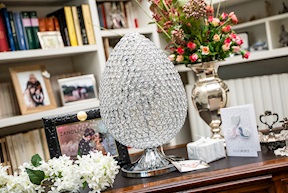 Lampada L'uovo di diamante cristallo Ottaviani