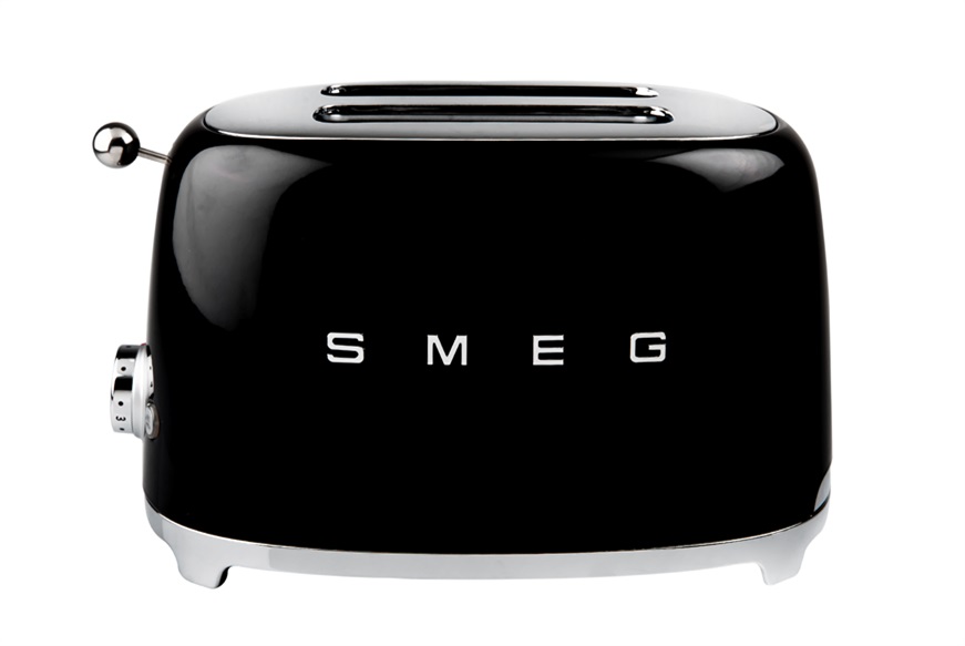 Toaster 2 slices black Smeg