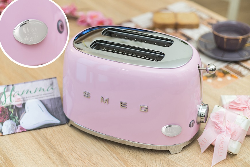 Toaster 2 slices pink Smeg