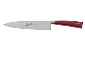 Coltello cucina Elegance acciaio con manico rosso Berkel