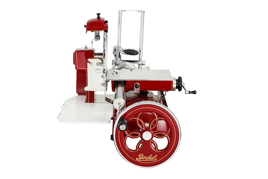 Flywheel meat slicer B3 Fiorato steel red and gold Berkel