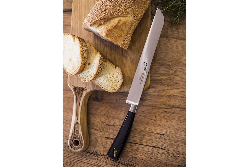 Bread knife Elegance steel with black handle Berkel