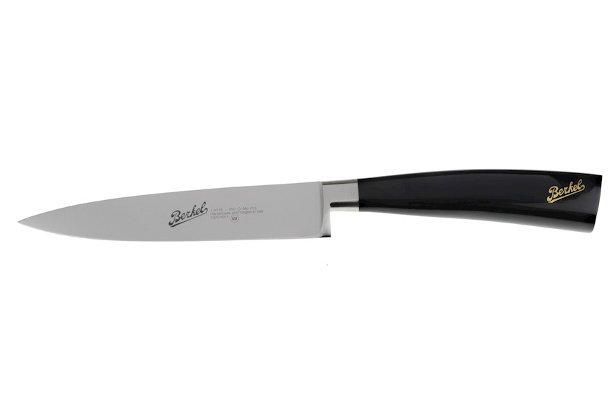 Kitchen knife Elegance steel with black handle Berkel