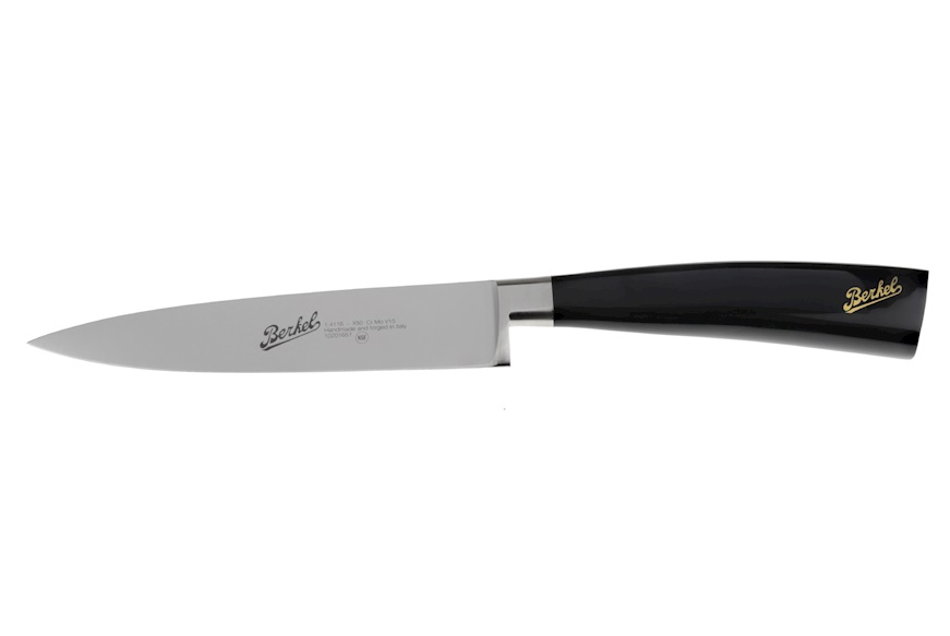 Coltello cucina Elegance acciaio con manico nero Berkel