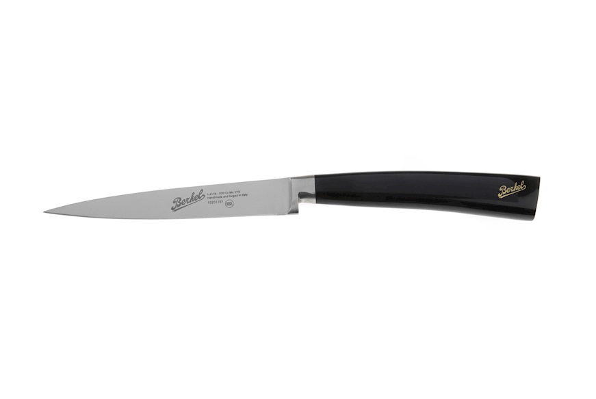 Paring knife Elegance steel with black handle Berkel