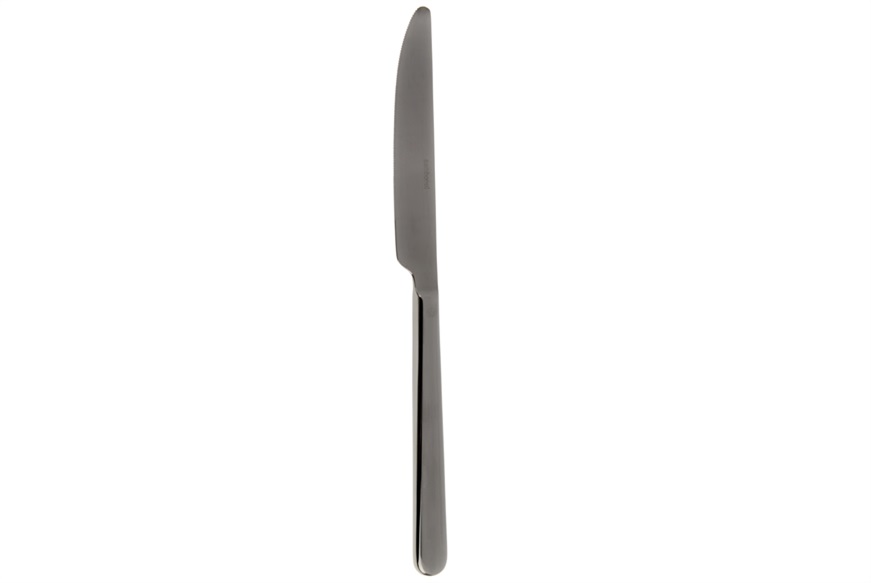 Table knife Linear Black steel Sambonet