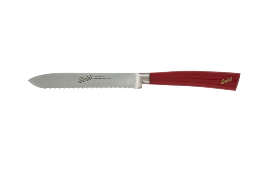 Coltello multiuso Elegance acciaio con manico rosso Berkel