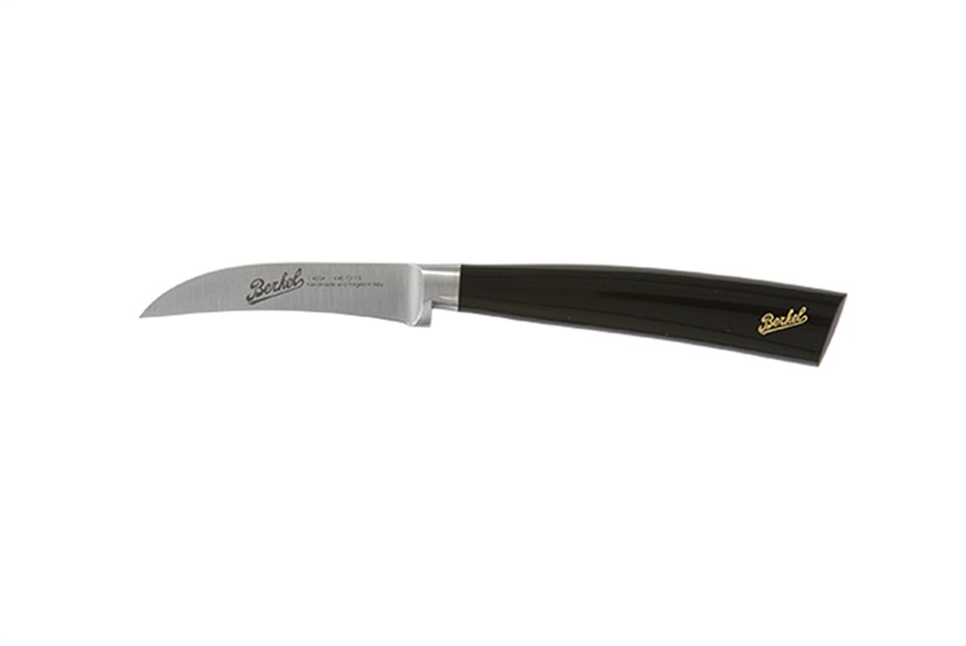 Paring knife Elegance steel with black handle Berkel