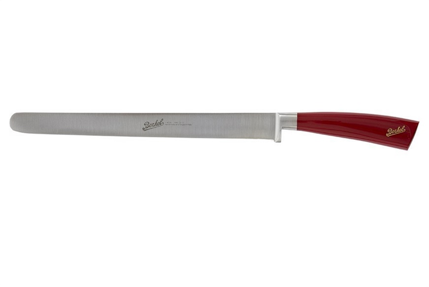 Coltello salato Elegance acciaio con manico rosso Berkel