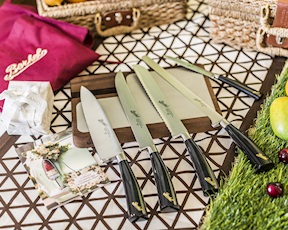 Set Chef 5 pezzi Elegance acciaio con manico nero confezione regalo Berkel