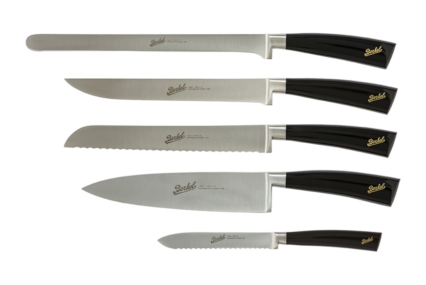 5 pcs. Chef Set Elegance steel with black handle Berkel