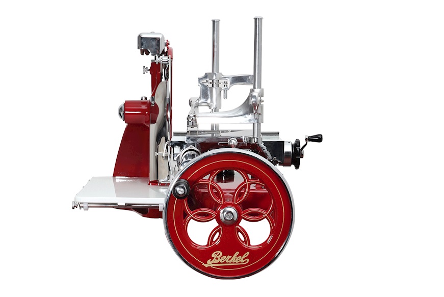 Flywheel meat slicer P15 steel red and gold Berkel