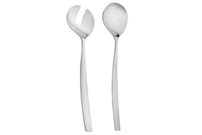 Salad cutlery set Dressed steel 2 pieces Alessi
