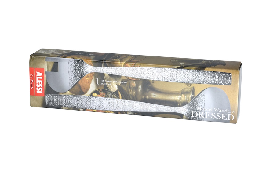 Salad cutlery set Dressed steel 2 pieces Alessi