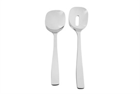 Salad cutlery set Knifeforkspoon steel 2 pieces Alessi