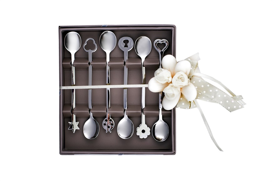 Party spoon set Party Portafortuna steel 6 pieces Sambonet