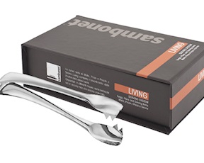 PIAZZA Pinza Da Cucina Per Zucchero - Molla In Acciaio Inox 14 Cm, Made In Italy, Professionale