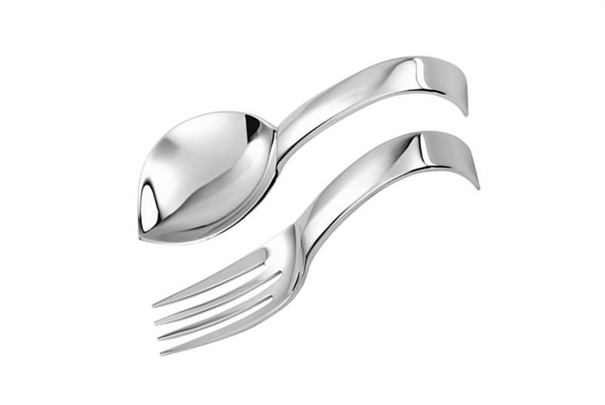 Spoon and fork set Living steel Sambonet