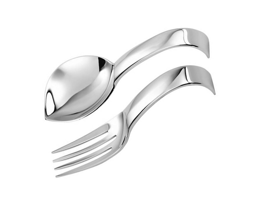 Set cucchiaio e forchetta Living acciaio monoporzione Sambonet