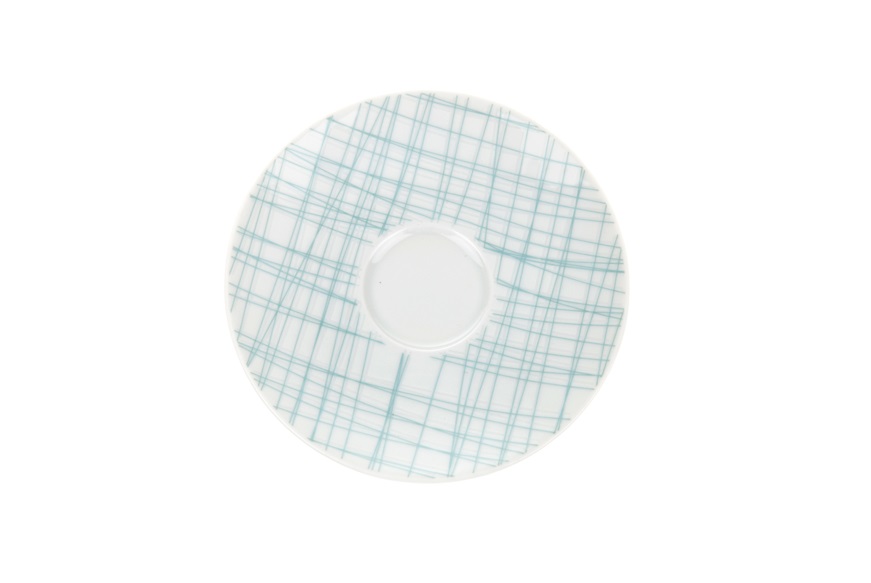 Piatto espresso Mesh porcellana riga acqua Rosenthal