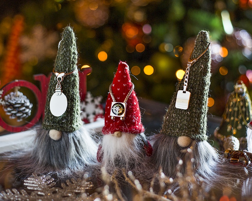 Keychain silver with oval plate Selezione Zanolli