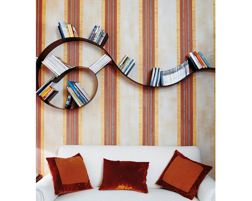 Reggilibri Bookworm alluminio Kartell