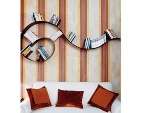 Bookcase Bookworm aluminium Kartell