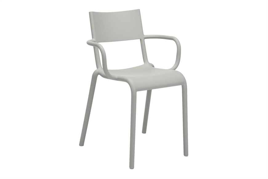 Set of Chairs Generic A Grey 2 pieces Kartell
