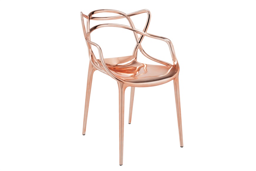 Set of Chairs Masters Copper 2 pieces Kartell