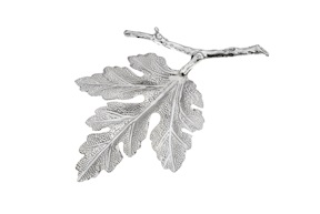 Branch with leaf silver Selezione Zanolli