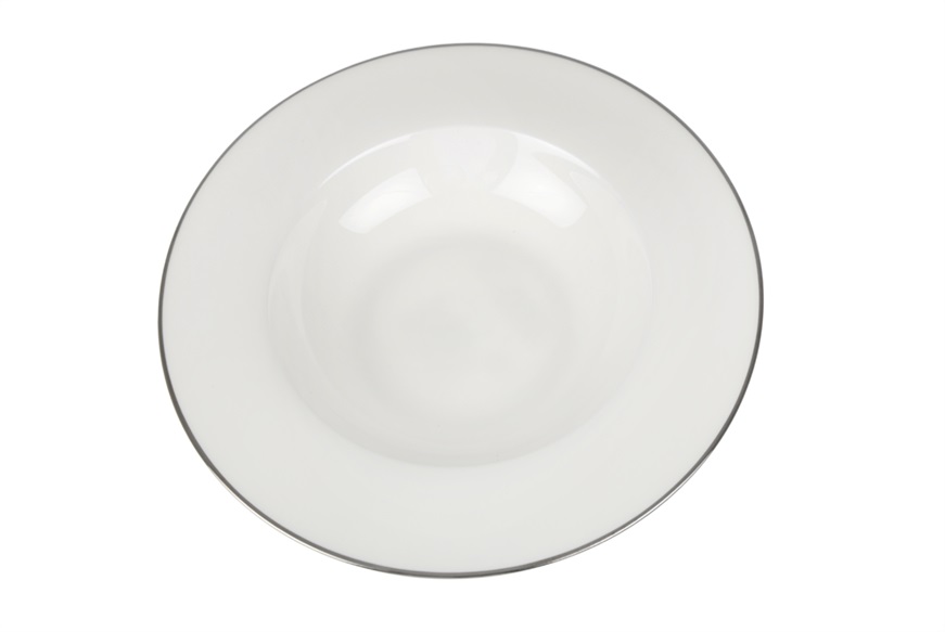 Piatto fondo Brillance porcellana Ligne D'Argent Rosenthal