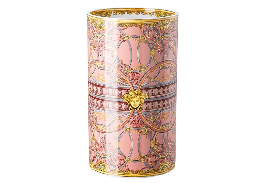 Vase La scala del Palazzo porcelain pink Versace