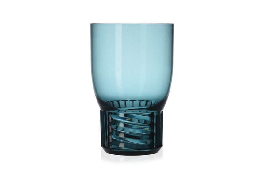 Bicchiere vino Trama colore azzurro Kartell