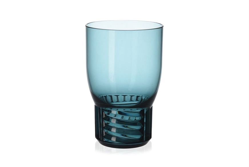 Bicchiere vino Trama colore azzurro Kartell