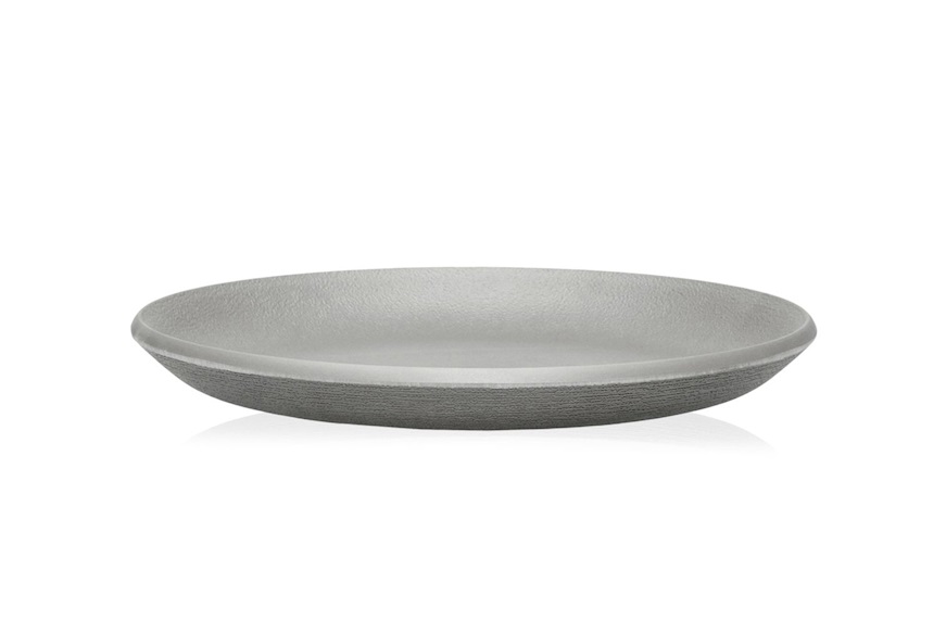 Dinner plate Trama antracite Kartell