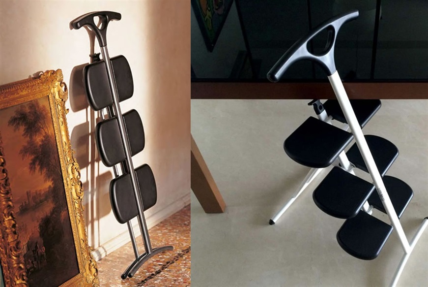 Stepladder Tiramisù steel black Kartell