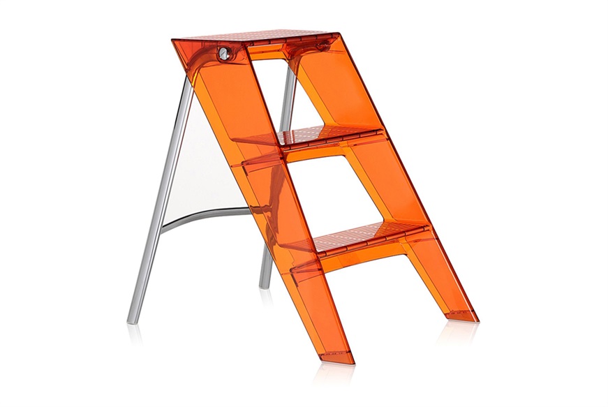 Stepladder Upper red and orange Kartell