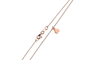 Girocollo Coccinella argento rosè satinato