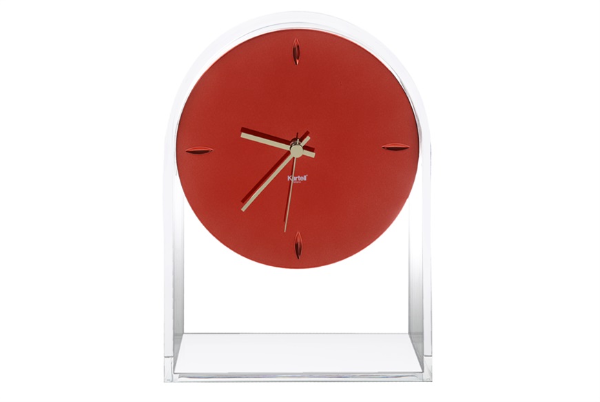 Orologio Air du Temps rosso cristallo Kartell