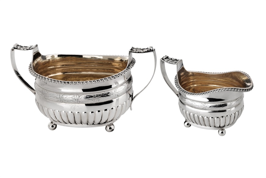 Sugar bowl and milkpot silver London (GB) 1811-1813 Selezione Zanolli