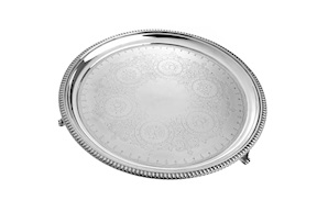Salver argento 532 grammi Londra (GB) 1872-1873 Selezione Zanolli