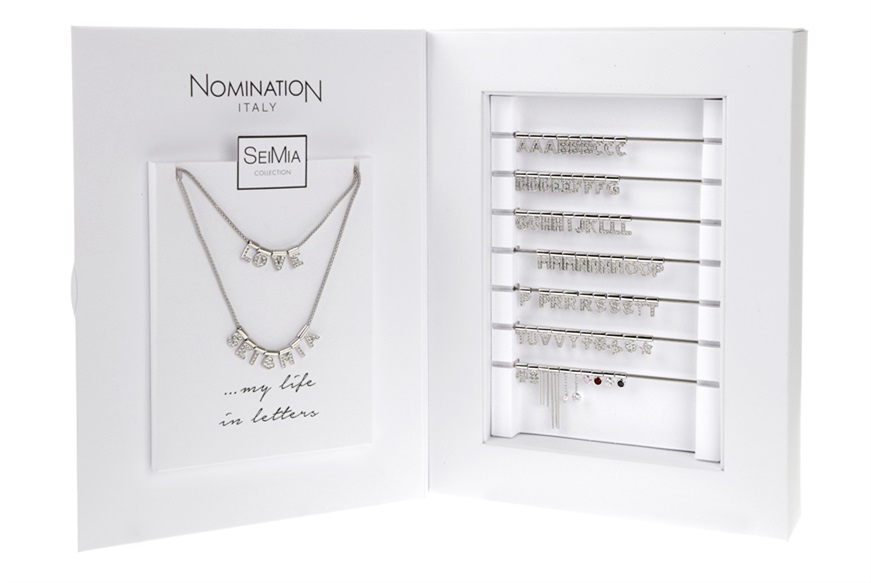 Charm SeiMia silver with cubic zirconia pendant Nomination