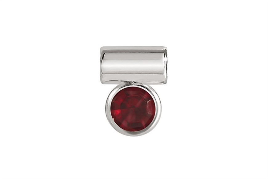 Ciondolo SeiMia argento con cubic zirconia rosso Nomination